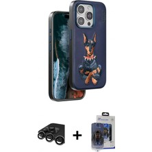 Pileli Store Pilelistore™ iPhone 15 Pro Max Kılıf Nova Form Koleksiyonu - Siyah Vanessa Magic Cam + Raze Metal Kamera Lens - Tmgı