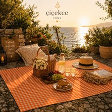 ÇİÇEKCE HOME Çiçekce Home Pötikare Çok Amaçlı Sofra Bezi - Piknik Örtüsü - Masa Örtüsü 80X80 1 Adet