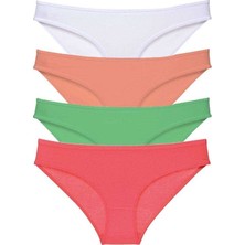 Asil Acar Home 4 Adet Süper Eko Set Likralı Kadın Slip Külot 526 - L