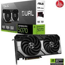 Asus DUAL-RTX5070-O12G RTX5070 12GB Gddr7 192BIT 3xdp/1xhdmı