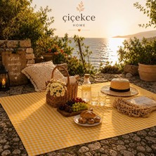 ÇİÇEKCE HOME Çiçekce Home Pötikare Çok Amaçlı Sofra Bezi - Piknik Örtüsü - Masa Örtüsü 80X80 1 Adet