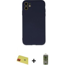 Pileli Store Pilelistore™ iPhone 11 Kılıf Ahenk Serisi - Siyah Joko Magic 5d Hayalet Cam + Rainbow Kamera Lens Koruma Cam - Kı