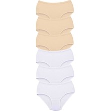 Asil Acar Home 6 Adet Tutku Kadın Yüksek Bel Bato Kalın Lastik Külot S9 - 3xl