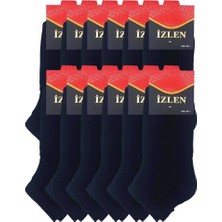 Asil Acar Home Siyah Erkek Kısa Spor Çorap 12 Çift