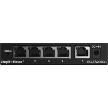 Ruıjıe-Reyee RG-ES205GC 5 Port Gbit Yönetilebilir (L2) Switch