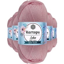Asil Acar Home 5 Adet Lotus Bikini Büstiyer Bluz Örgü Ipi  K768 Açık Pembe