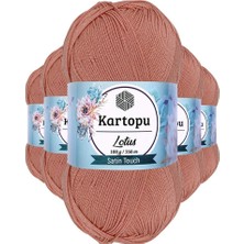 Asil Acar Home 5 Adet Lotus Bikini Büstiyer Bluz Örgü Ipi  K103 Pişmiş Ayva