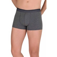 Asil Acar Home Likralı Erkek Boxer Şort Füme 1097B - L