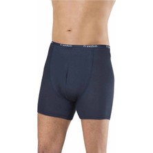 Asil Acar Home Bambu Düz Renk Erkek Boxer Lacivert - 1275A