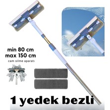 Hanedanev Uzatılabilir Uzun Saplı Pencere Temizleyici Temizleme Fırçası Cam Temizleyici Banyo Fırça Zemin Mopu