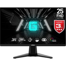 MSI Msı 24.5" IPS G255F 1ms 180Hz Hdmı-Dp Gaming Monitör 1920X1080