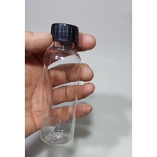 Ziylan Ambalaj 200 cc Düz Model Pet Şişe - Beyaz Kilitli Kapaklı - 200 ml Boş Pet Şişe (10 Adet)