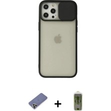 Pileli Store Pilelistore™ iPhone 12 Pro Max Kılıf Vadi Çizgi - Siyah Joko Magic 5d Hayalet Cam + Metal Kamera Lens Koruma Cam - Gd