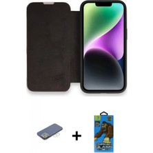 Pileli Store Pilelistore™ iPhone 13 Pro Max Kılıf Siluet Minimal Serisi - Siyah 18D Cam Ekran Koruyucu + Renkli Kamera Lens Koruma Cam - Yl