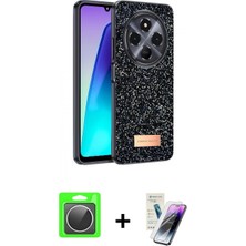 Pileli Store Pilelistore™ Redmi 14C Kılıf Vadi Klasik Serisi - Şeffaf Pasifik Cam Ekran Koruyucu + Raze Metal Kamera Lens - Gs