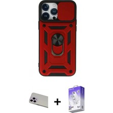 Pileli Store Pilelistore™ iPhone 13 Pro Max Kılıf Ahenk Klasik - Siyah Bilvis 5in1 3D Magic Cam Ekran Koruyucu + Rainbow Kamera Lens Koruma Cam - Mr