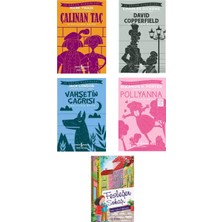 Türkiye İş Bankası Yayınları Çalınan Taç-David Copperfield-Vahşetin Çağrısı-Pollyanna-Fesleğen Sokağı 5 Kitap Set