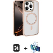 Pileli Store Pilelistore™ iPhone 16 Pro Max Kılıf Kıvılcım Prime - Siyah 3D Antistatik Seramik Nano Ekran Koruyucu + Pvd Metal Kamera Lens - Sh