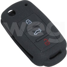 Wegna Almparca Kontak Anahtar Kumanda Koruyucu Kilif Silikon Siyah Vw Caddy-Jetta-Polo-Golf 6-Seat Leon