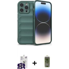 Pileli Store Pilelistore™ iPhone 16 Pro Max Kılıf Atlas Koleksiyonu - Siyah Joko Magic 5d Hayalet Cam + Bilvis Titan Kamera Lens - Tmgı