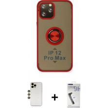 Pileli Store Pilelistore™ iPhone 12 Pro Max Kılıf Yörünge Çizgi - Şeffaf Uv Polymer Nano Ekran Koruyucu + Shine Kamera Lens - Gd