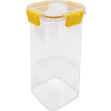 Evmoni Derin Kare Kilitli Saklama Kabı 1800 ml 5 Adet