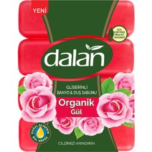 Dalan Organik Gül Gliserinli Banyo & Duş Sabunu 4X150 G 2 Adet