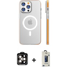 Pileli Store Pilelistore™ iPhone 15 Pro Max Kılıf Pusula Minimal Koleksiyonu - Siyah Bilvis Hayalet Cam Ekran Koruyucu + Pvd Metal Kamera Lens - Tu