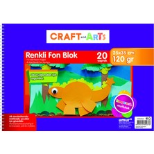 Craft and Arts Craft & Arts Fon Blok 120G 20 Yaprak 25X35CM 2 Adet