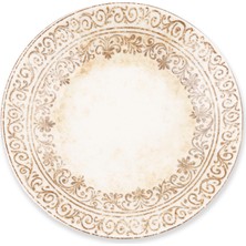 Bambum Şems Porselen Servis Tabağı 25 cm 4 Adet