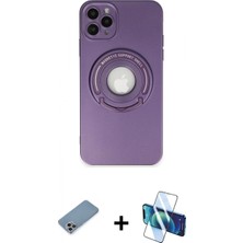 Pileli Store Pilelistore™ iPhone 12 Pro Kılıf Eksen Klasik Prime - Siyah 3D Antistatik Cam Ekran Koruyucu + Shine Kamera Lens Koruma Cam - Gı