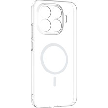 Lyon Tech Xiaomi 15T Pro Kılıf Zore London Şeffaf Kapak – M-Safe Manyetik Şarj Uyumlu, Kamera Korumalı Sert Pc Kılıf