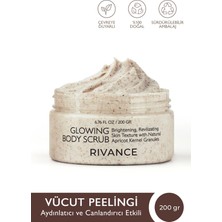 Rivance Scrub Cream Kayısı Çekirdeği Tanecikli Işıltı ve Nem Veren Vücut Peeling Kremi 200 gr