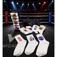 Aygan Store Unisex Desenli Kolej Çorap Seti 7'li Paket