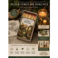 The Kibrit House Huzur Bahçesi Dekoratif Kibrit Kutusu – Mum Yanı Estetik Ev Dekorasyonu – Peyzaj Temalı Tasarım Kibritler