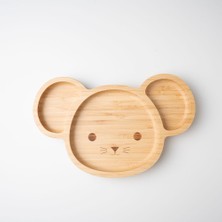 Mirabambino Minik Fare Surat Bambu Bölmeli Tabak Yeşil