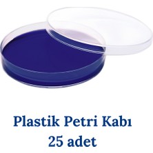 Mr. Crowley Petri Kabı 25 Adet Plastik (Boyut 90X15 Mm) Laboratuvar Uygun