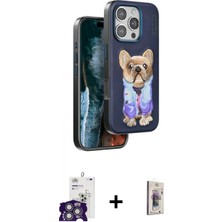 Pileli Store Pilelistore™ iPhone 16 Pro Max Kılıf Iz Minimal Koleksiyonu - Siyah Bilvis 3D Cam Ekran Koruyucu + Bilvis Titan Kamera Lens - Gs
