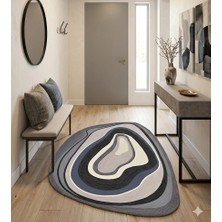 Blg Home Amorf Dijital Baskı Dekoratif Halı 8002