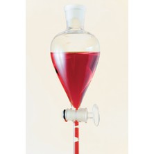 Mr. Crowley Ayırma Hunisi 250 ml Cam Musluk Armudi Tip Plastik Kapaklı (Pp)