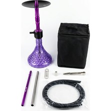 Meka Shısha Nargile Takımı Taşıma Çantalı Orta Boy Kilitli Sistem - Çantalı Nargile Seti Tam Set