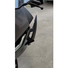 3DreaMaker Universal Motosiklet Yan Kanatçıklar 2 Adet Slider Siyah Kask İçin Uygun Aksesuar