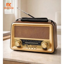 Deluxse Nostajik Bluetooth Radyo
