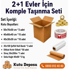 Kutu Deposu Midi Taşınma Koli Seti 2+1 Evler Için
