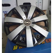 Yk 15 Inç Opel Corsa / Astra / Vectra / Meriva Uyumlu Jant Kapağı 4'lü Takım Amblem Hediyeli