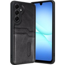 Csmo-Tex Newface  Galaxy A57 5g Sara Kartvizitli Deri Kılıf - Siyah