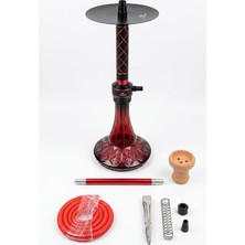 Meka Shisha Nargile Takımı Orta Boy Düfüzörlü Gizli Tahliyeli Kilitli Sistem ( Tam-Set ) Üstün Performans.