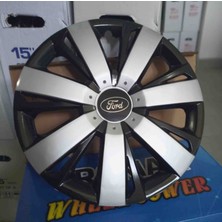 Yk 15 Inç Ford Focus / Fiesta / Tourneo / Connect / Courier Uyumlu Jant Kapağı 4'lü Takım Amblem Hediyeli