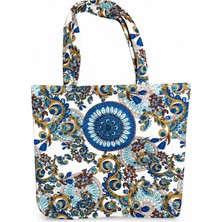 Zeybek Home Zeybekhome Premium Mandala Desenli Bez Çanta – Şık ve Kullanışlı Tote Bag
