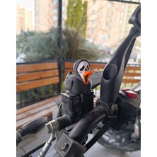 3DreaMaker Motosiklet, Scooter, Bisikilet Aksesuarı (Gidona, Hidroliğe Takılan ve Yapışabilen Süs)Çığlık Ördek